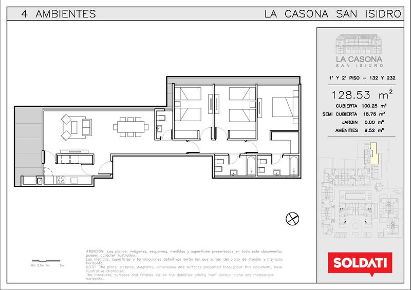 Cassa Isidro: departamento 4 ambientes  en venta - San Isidro
