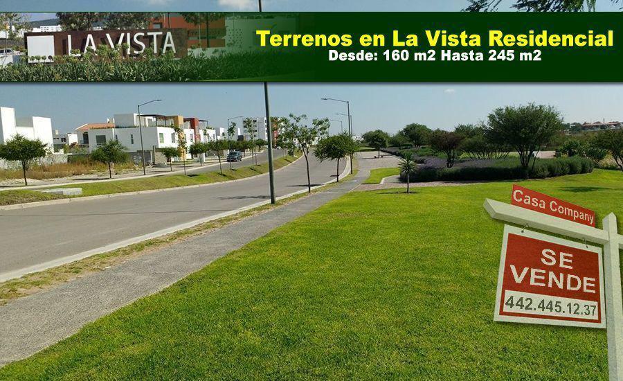 Venta de Terrenos en La Vista Residencial, Desde 160 m2, Alberca, Seguridad 24.7